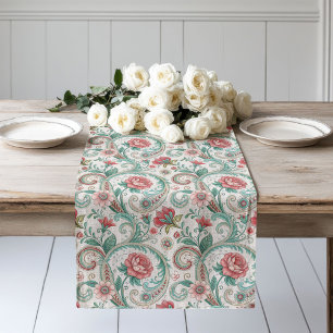 Camino De Mesa Largo Estilo victoriano del corredor floral Charm Old Wo