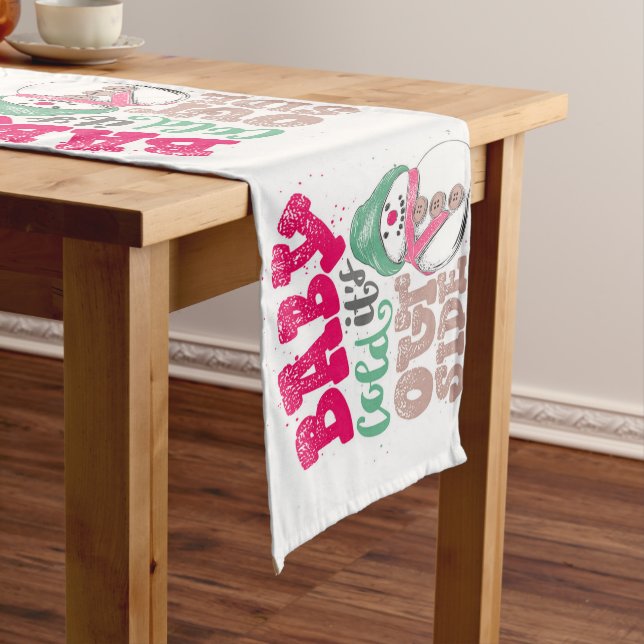 Camino De Mesa Largo Feliz Navidad (In Situ)