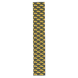 Camino De Mesa Largo floral amarillo trendy  