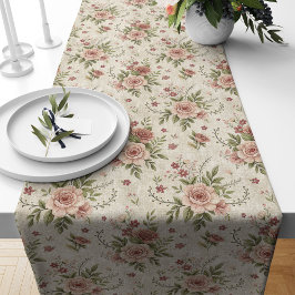 Camino De Mesa Largo Floral Shabby Chic Table Runner para decoración de