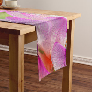 Camino De Mesa Largo FLORES PURPLE - Arte Fractal -