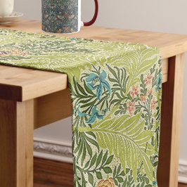 Camino De Mesa Largo Foliage floral Vintage William Morris Larkspur