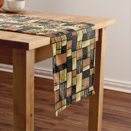 Camino De Mesa Largo Happy Elegantly Tiled Menorahs