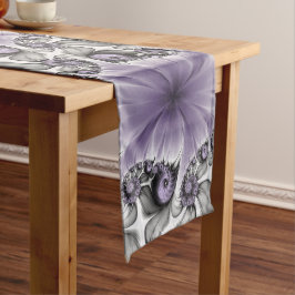 Camino De Mesa Largo Ilusión Lilac Resumen Arte Fractal Floral Fantasía