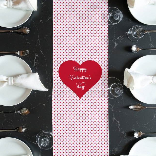 Camino De Mesa Largo Love Hearts Table Runner Gift for Husband (Love Hearts Table Runner Gift for Husband)