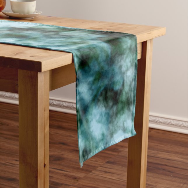 Camino De Mesa Largo Mármol verde azul (In Situ)