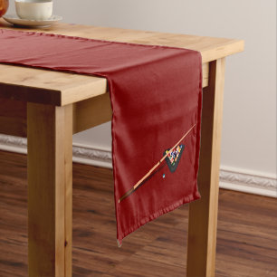 Camino De Mesa Largo Maroon Billiard Table
