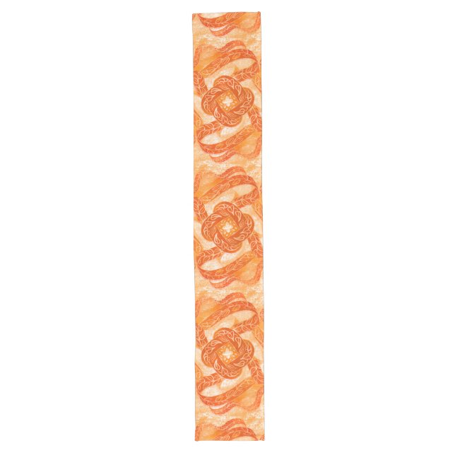 Camino De Mesa Largo Mediterranean Swirl Orange (Anverso)