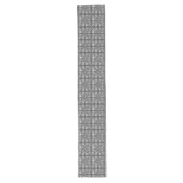 Camino De Mesa Largo Modern Grey Abstract Table Runner