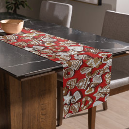 Camino De Mesa Largo Navidades Gingerbread Cookies Table Runner