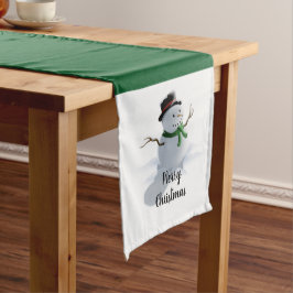 Camino De Mesa Largo Navidades Snowman