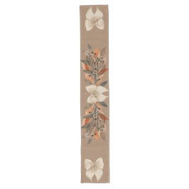 Camino De Mesa Largo Neutral “Thanksgiving Taupe Leaves” Table Runner