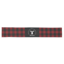 Nombre familiar Red y Black Buffalo Plaid Farmhous