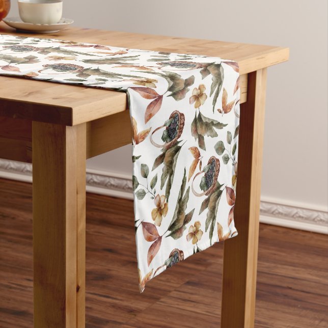 Camino De Mesa Largo Otoño deja cestas de bayas (In Situ)