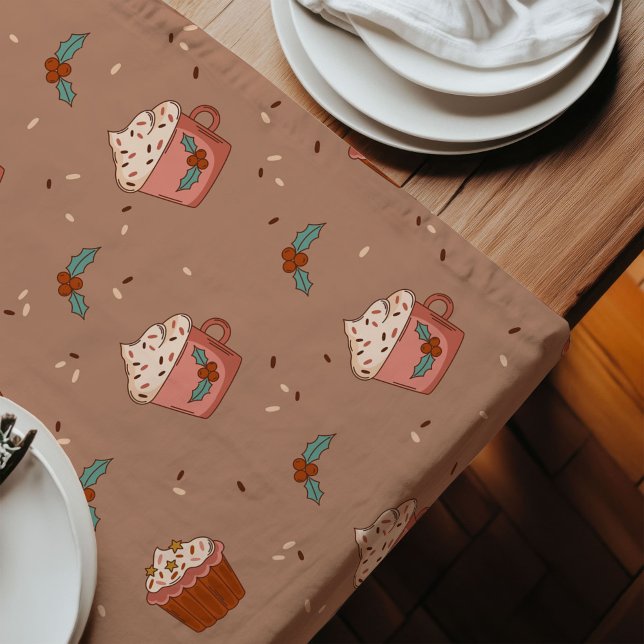Camino De Mesa Largo Pastel Holiday Runner Groovy 70s Christmas Gift (Pastel Holiday Runner Groovy 70s Christmas Gift)
