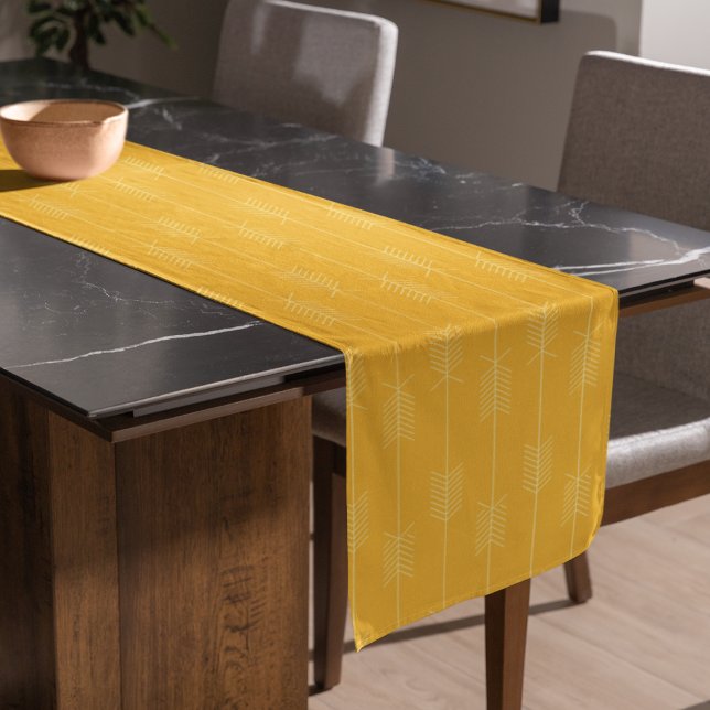 Camino De Mesa Largo Patrón de flechas (table runner)