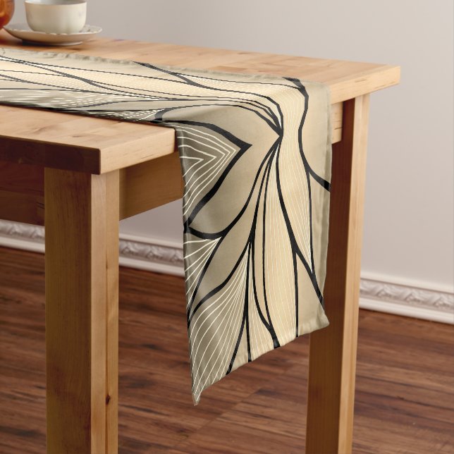 Camino De Mesa Largo Patrón de licencia creativa de oro antiguo (In Situ)