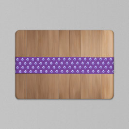 Camino De Mesa Largo Patrón sin foco de la flor de color púrpura en