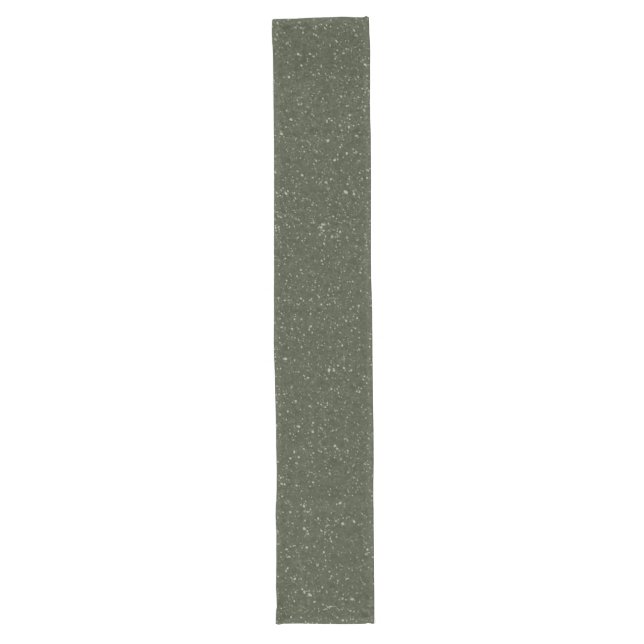 Camino De Mesa Largo Personalizable Moss Green Noise Table Runner (Anverso)
