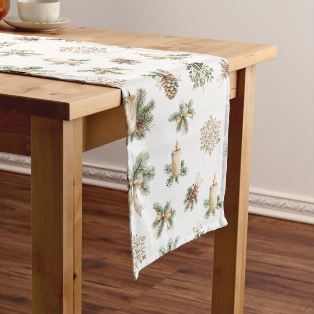 Camino De Mesa Largo Rustic Christmas Table Runner (In Situ)