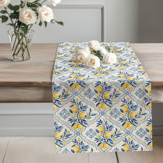 Camino De Mesa Largo Tonos suaves de tierra del Mediterráneo de inspira (Coastal-Inspired Mediterranean Soft Earthy Tones Long Table Runner)