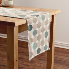 Camino De Mesa Largo Turquoise Mocha Geometric Table Runner