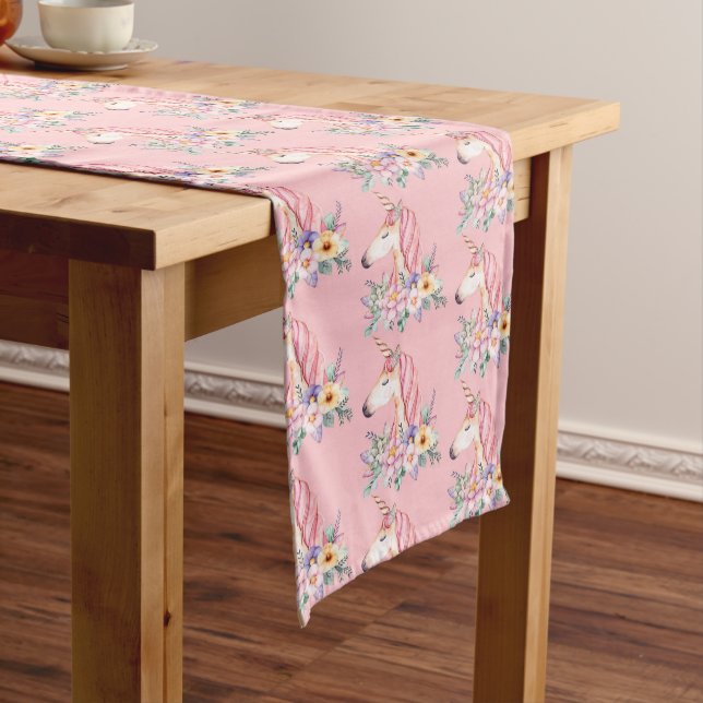 Camino De Mesa Largo Unicorn Long Table Runner (In Situ)
