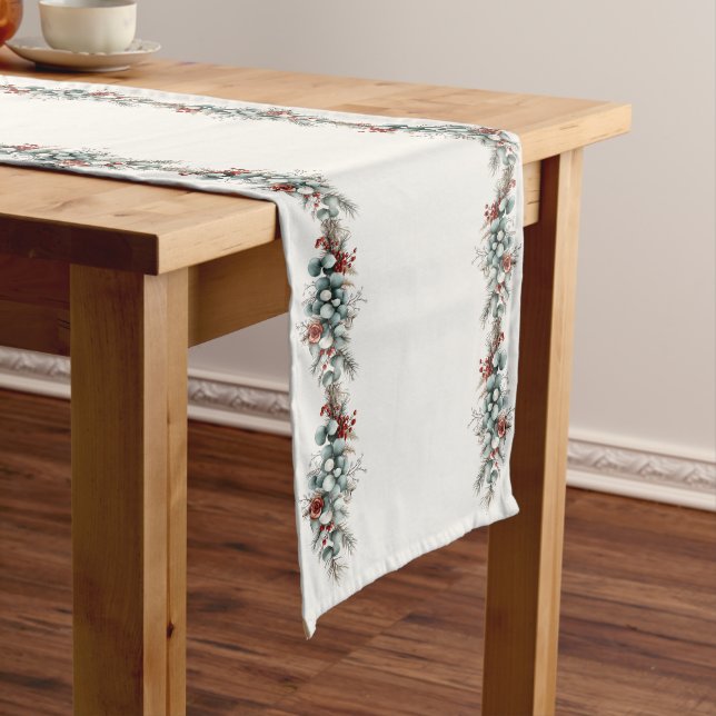 Camino De Mesa Largo Woodland's Christmas Table Runner (In Situ)
