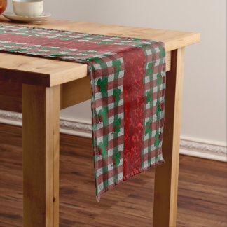 Camino De Mesa Largo Xmas Gingham de 1940