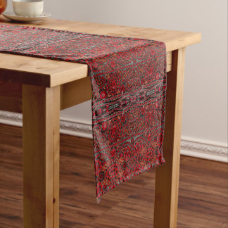 Camino De Mesa Mediano arte bohemio deco moda vino rojo burdeos