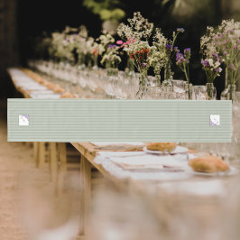 Camino De Mesa Mediano Banda de salchicha de algodón Guión Purple Floral 