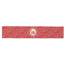 Camino De Mesa Mediano Bandera colombiana de AMOR rojo personalizada