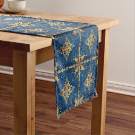 Camino De Mesa Mediano Blue Decorative Holiday Table Runner