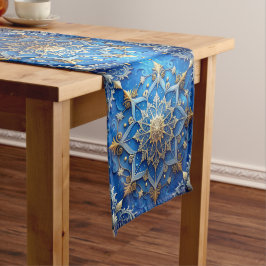 Camino De Mesa Mediano Blue Decorative Holiday Table Runner
