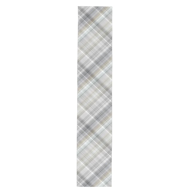Camino De Mesa Mediano Blue/Gray/Tan Plaid (Anverso)