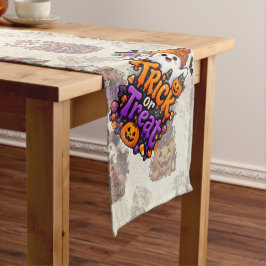 Camino De Mesa Mediano Corredor de mesa de Halloween con fantasma diverti
