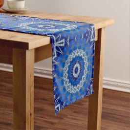 Camino De Mesa Mediano Corredor de mesa decorativo azul de fiesta