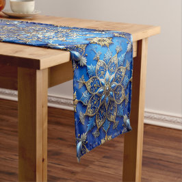 Camino De Mesa Mediano Corredor de mesa decorativo azul para fiestas