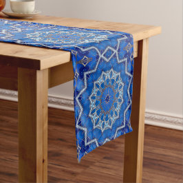 Camino De Mesa Mediano Corredor de mesa decorativo azul para fiestas