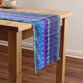 Camino De Mesa Mediano Corredor de mesa decorativo azul para fiestas