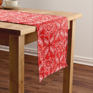 Camino De Mesa Mediano Corredor de tabla de patrones Country Red Paisley