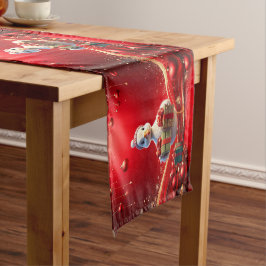 Camino De Mesa Mediano Cute Duck Christmas Holiday Table Runner