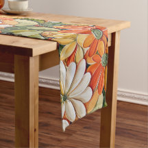 Diseño de Patrón Floral Retro Vibrante