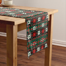 Camino De Mesa Mediano Edición 3 de Navidad Fair Isle Escandinava