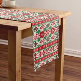 Camino De Mesa Mediano Edición de Navidad 2 de Fair Isle escandinavo