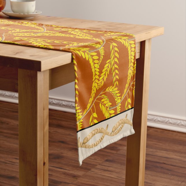 Camino De Mesa Mediano Honey Locust on a Table Runner (In Situ)