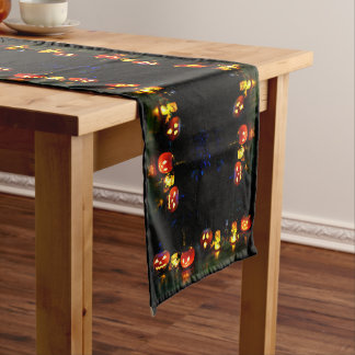 Camino De Mesa Mediano Jack O Lanterns Halloween Medium Table Runner