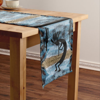 Camino De Mesa Mediano Kokopelli Southwest Abstract Mosaic Blue