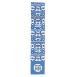 Camino De Mesa Mediano La floración china: doble felicidad