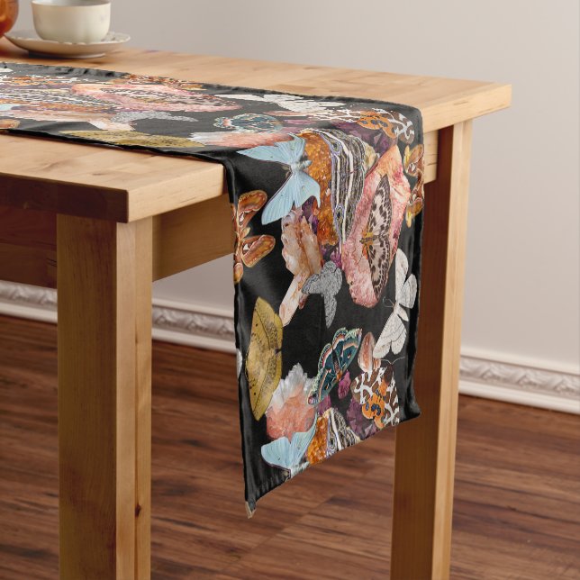 Camino De Mesa Mediano Moth Cotillion | Goblincore WitchTable Runner (In Situ)